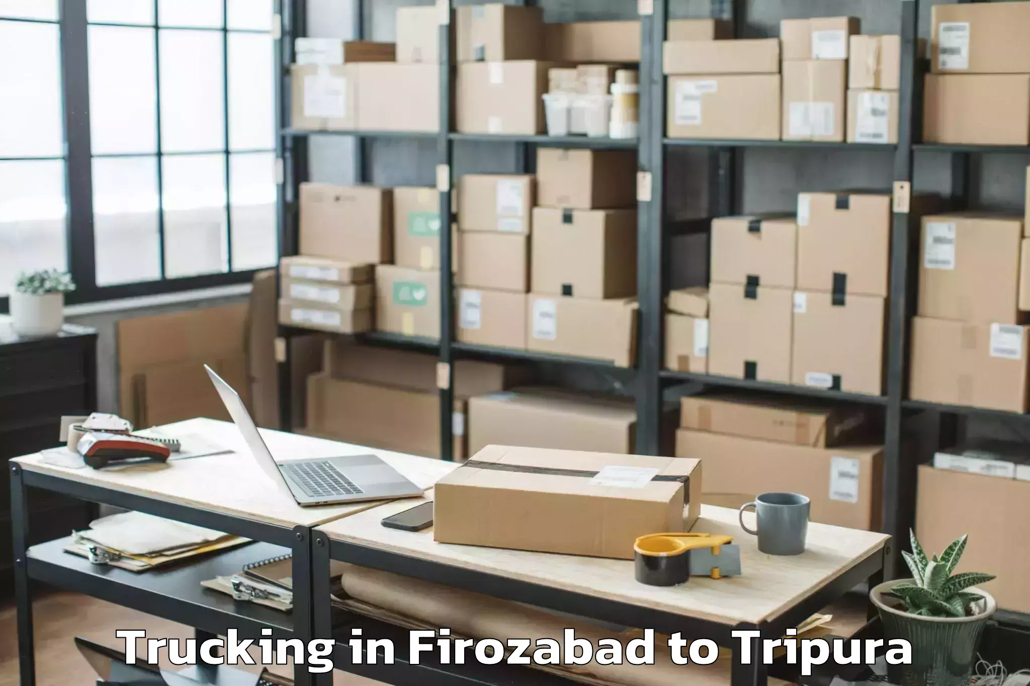 Trusted Firozabad to Ambasa Trucking